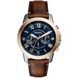 Uhrenarmband Fossil FS5150 Leder Braun 22mm